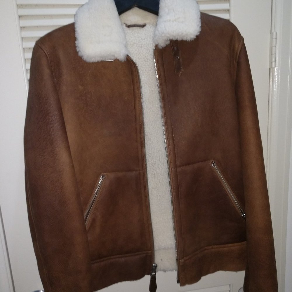Schott Leather/Shearling Jacket, size L